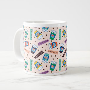 FRIENDS™   Central Perk livlig kaffemönster Jumbo Mugg