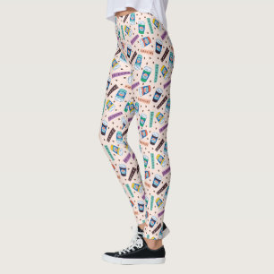 FRIENDS™   Central Perk livlig kaffemönster Leggings