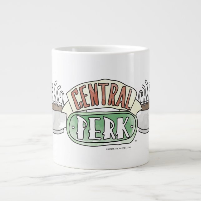 FRIENDS™ | Central Perk Logotyp i akvarell Jumbo Mugg (Framsidan)