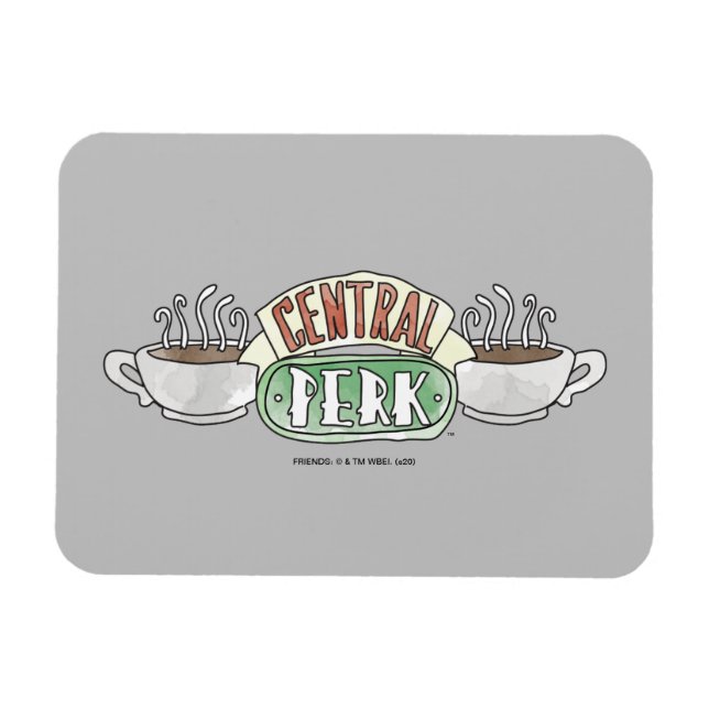 FRIENDS™ | Central Perk Logotyp i akvarell Magnet (Horisontell)