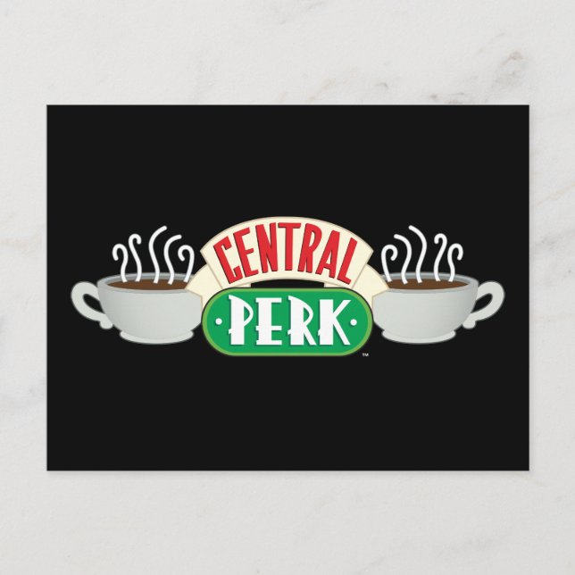 FRIENDS™ | Central Perk-logotyp Inbjudan Vykort (Framsida)