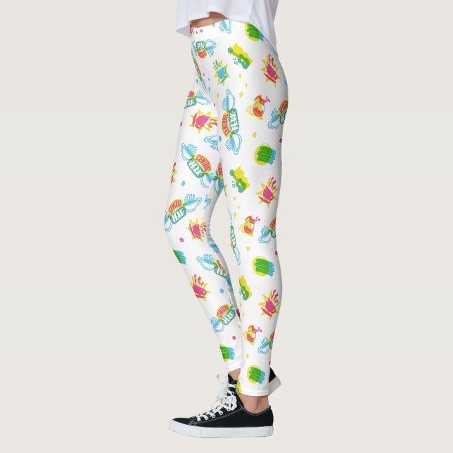 FRIENDS™ | Central Perk Neon-mönster Leggings (Vänster)