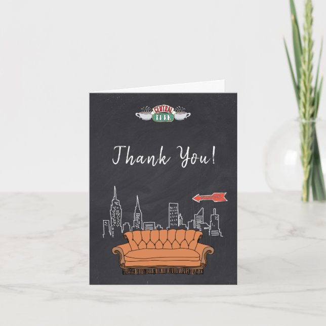 FRIENDS™ | Central Perk Svarta tavlan Tack Kort (Framsida)