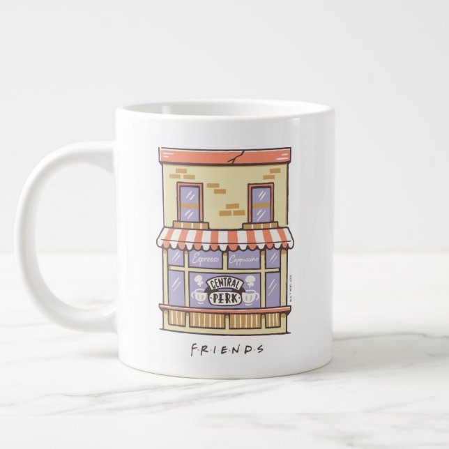 FRIENDS™ | Central Perk Tecknad Kaffebar Jumbo Mugg (Vänster)