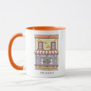 FRIENDS™ Central Perk Tecknad Kaffebar Mugg