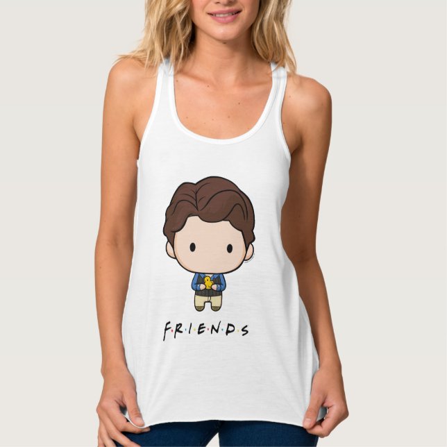 FRIENDS™ | Chandler Chibi Linne Med Racerback (Framsida)