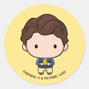 FRIENDS™   Chandler Chibi Runt Klistermärke