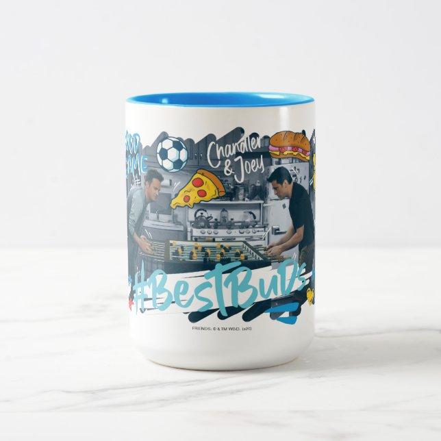 FRIENDS™ | Chandler & Joey - Bästa vänner Två-Tonad Mugg (Center)