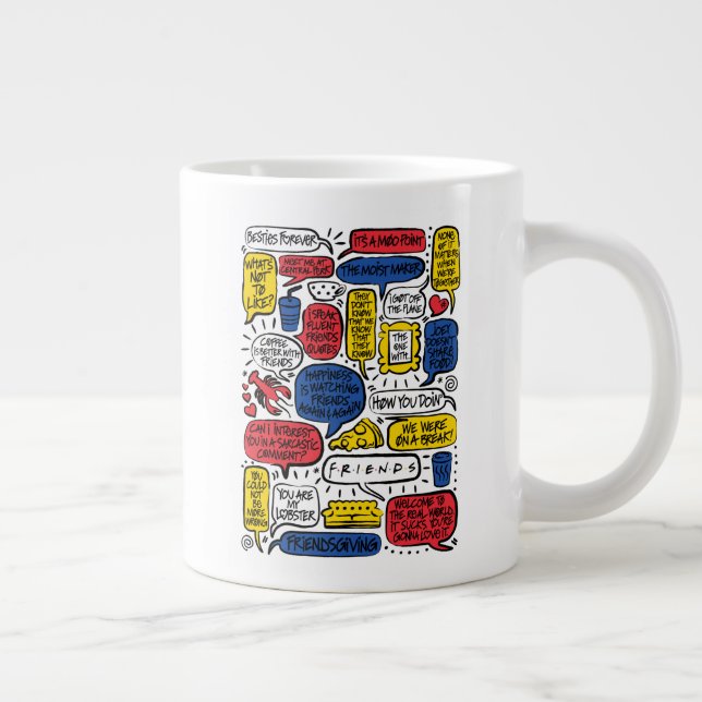 FRIENDS™ Citat Jumbo Mugg (Höger)