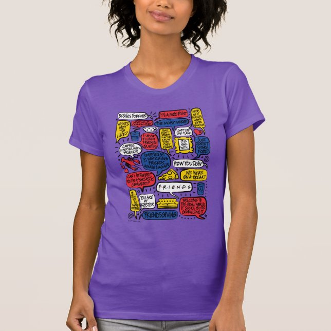 FRIENDS™ Citat T Shirt (Framsida)