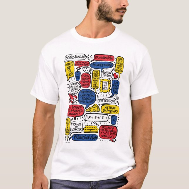 FRIENDS™ Citat T Shirt (Framsida)