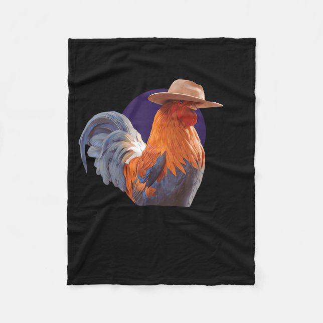 Friends Come And Go Scrappy Stays Funny Chicken Me Fleecefilt (Framsidan)