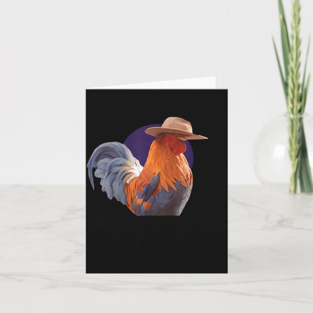 Friends Come And Go Scrappy Stays Funny Chicken Me Kort (Framsida)