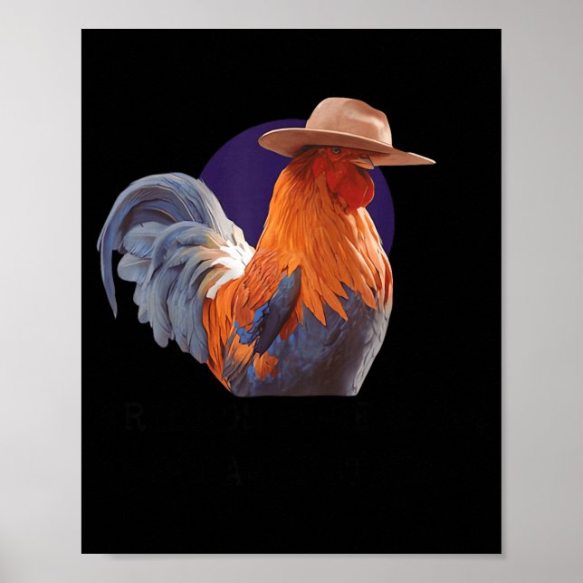 Friends Come And Go Scrappy Stays Funny Chicken Me Poster (Framsidan)