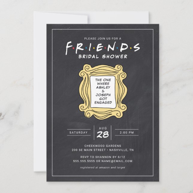 FRIENDS™ den med Möhippan i kretskortet Inbjudningar (Framsida)