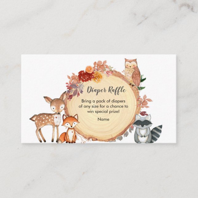 Friends Diaper Raffle Tilläggskort (Framsida)