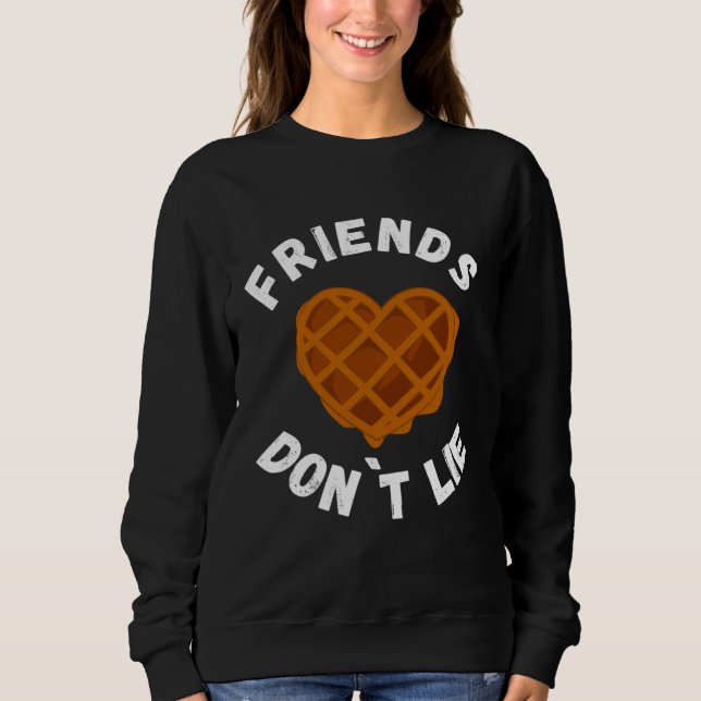 Friends Don`t Lie  Waffle T Shirt (Framsida)