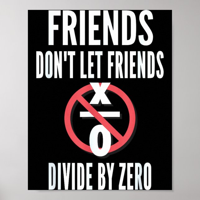 Friends Don't Let Friends Divide By Zero  Poster (Framsidan)