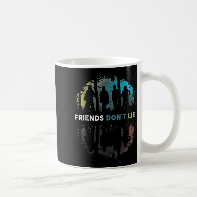 Friends Don't Lie Gift Fandom For Kids Mens Women  Kaffemugg (Höger)
