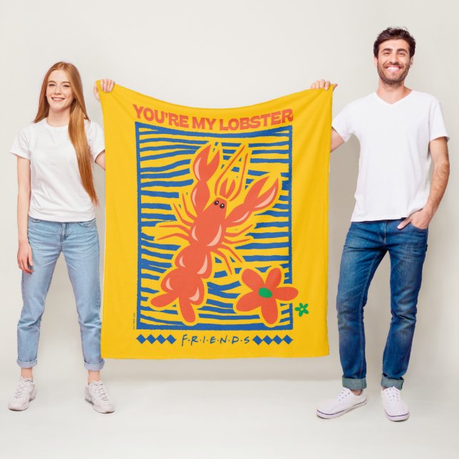 FRIENDS™ | Du Är Min Hummer Livfull Grafik Fleecefilt (På plats)
