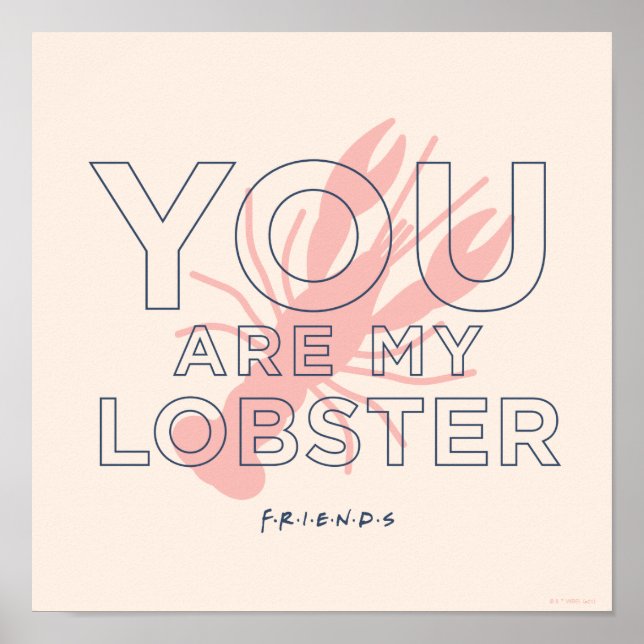 FRIENDS™ | Du är min hummer Poster (Framsidan)