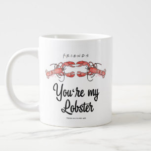 FRIENDS™ Du är min Hummer Vattenfärg Citat Jumbo Mugg