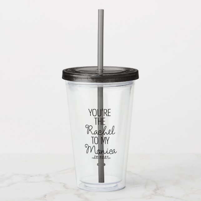 FRIENDS™ | Du är Rachel till min Monica Take Away Mugg (Framsida)