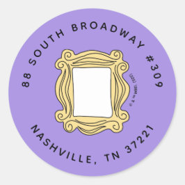 FRIENDS™ | Födelsedags titthål Ramadress Runt Klistermärke