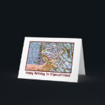 Friends födelsedagskort med Hjort- och Crab-äpplen Kort<br><div class="desc">Denna digitala målning av en hjort med vinter-krabäpplen bygger på flera fotografier som tagits i Madison i New jersey.</div>