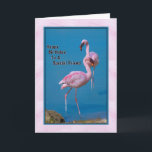 Friends födelsedagskort med Rosa Flamingo Kort<br><div class="desc">Dessa vackra rosa American Flamingos fotograferades i Orange County i Florida. De gör ett fantastiskt födelsedagskort för någon väldigt speciellt.</div>