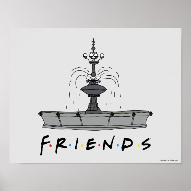FRIENDS™ Fontän Poster (Framsidan)