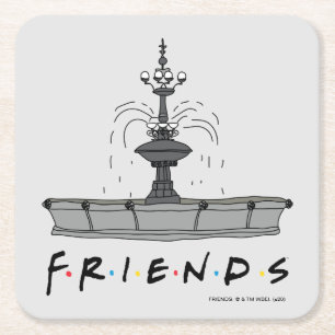 FRIENDS™ Fontän Underlägg Papper Kvadrat