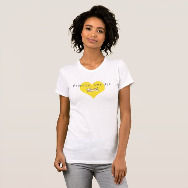 Friends for life tee shirt (Hel framsida)