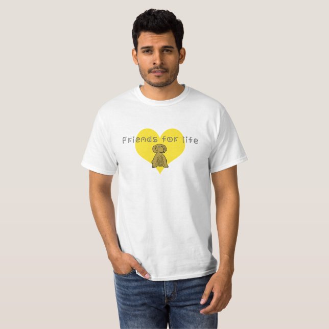 Friends for life tee shirt (Hel framsida)