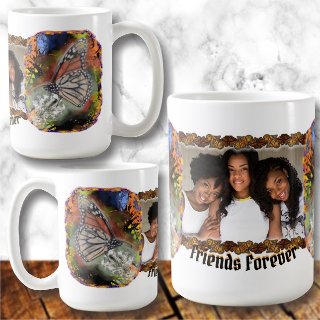 Friends Forever Fjäril PV02 Kaffemugg (Skapare uppladdad)