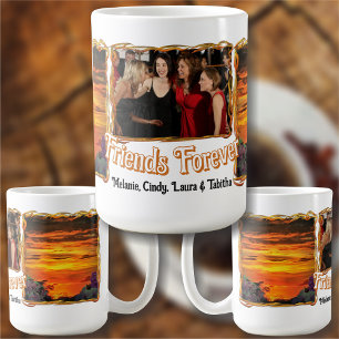 Friends Forever Sunset Marina 2584 Kaffemugg
