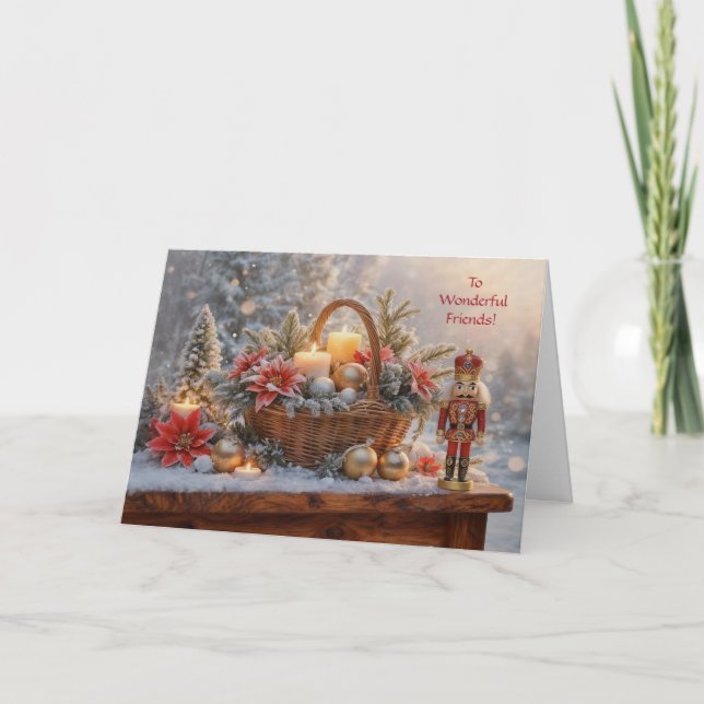 Friends Friend Happy Holidays Christmas Nutcracker Kort (Framsida)
