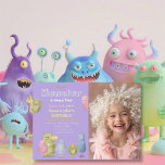 Friends Funny Monsters födelsedag Inbjudningar<br><div class="desc">Barns födelsedag Suite, "Friends Funny Monsters-födelsedag", är en vackert utformad samling designad för att göra barns födelsedag till en magisk och minnesvärd händelse. Den här samlingen innehåller ursprungliga illustrationer av de vackra Monsters som inspirerats av vintage-stil, vilket ger firande en fantastisk och nyfiken beröring. Den söta detaljen och den mjuka...</div>