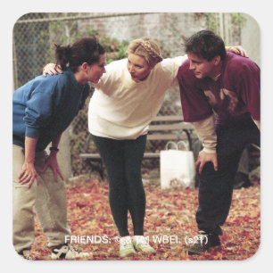 FRIENDS™   Geller Bowl Lag Monica Fyrkantigt Klistermärke