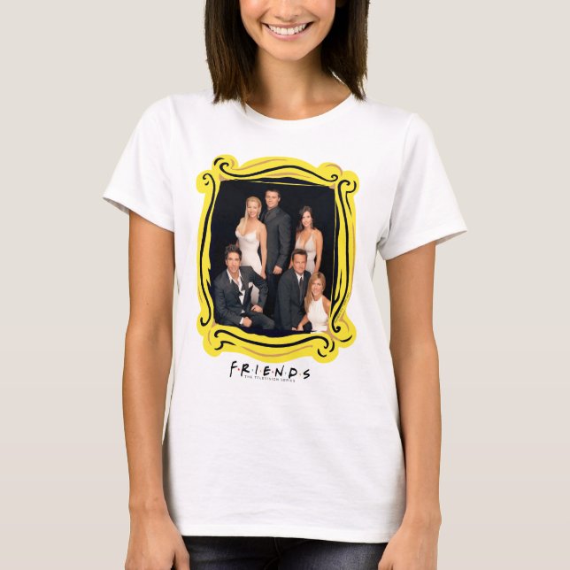 FRIENDS™ | Grupp i svart och vitt formellt klädval T Shirt (Framsida)
