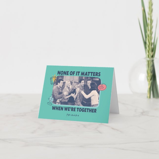 FRIENDS™ | Grupp omfamning Anteckningskort (Framsida)