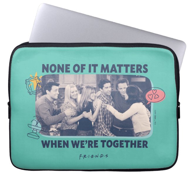 FRIENDS™ | Grupp omfamning Laptop Fodral (Framsidan)