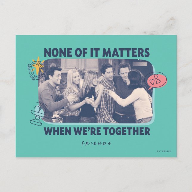 FRIENDS™ | Gruppknuff Vykort (Framsida)