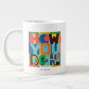FRIENDS™   How You Doin' - Livlig Grafik Jumbo Mugg