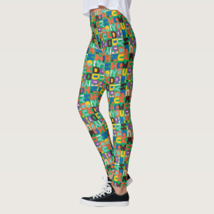 FRIENDS™   How You Doin' Livligt Mönster Leggings