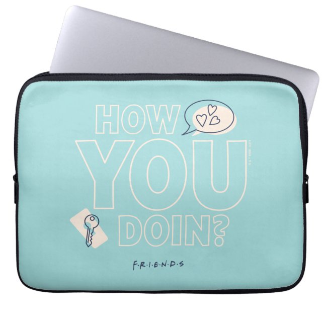 FRIENDS™ | Hur mår du? Laptop Fodral (Framsidan)