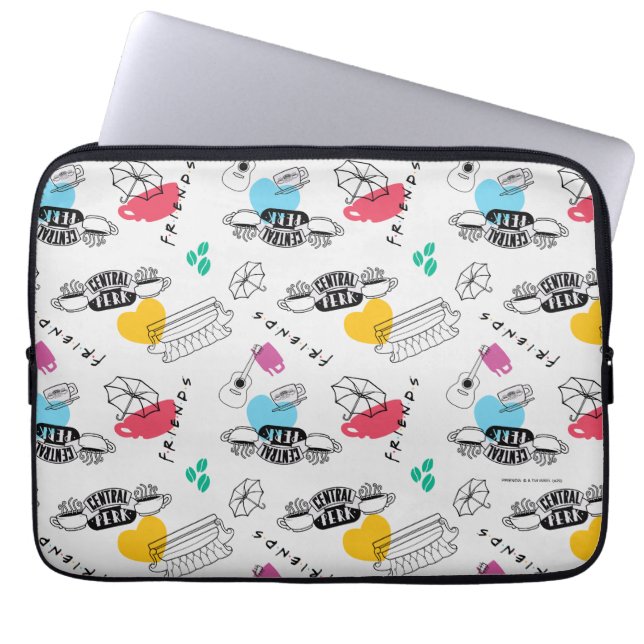 FRIENDS™ | Ikonmönster Laptop Fodral (Framsidan)