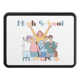 Friends Illustration för högskoleminnor Dragkroksskydd