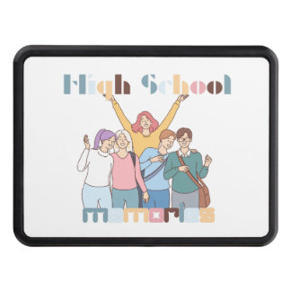 Friends Illustration för högskoleminnor Dragkroksskydd