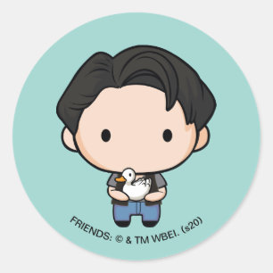 FRIENDS™ Joey Chibi Runt Klistermärke